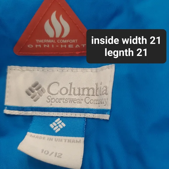 Columbia Omni Heat reflective lining Puffer coat 10 - 12